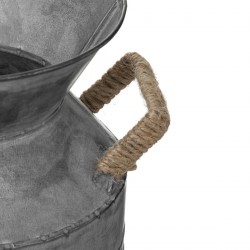 Pot à lait en métal gris H62 cm - 2 modèles