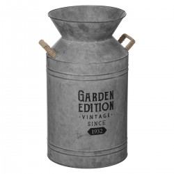 Pot à lait en métal gris H62 cm - 2 modèles