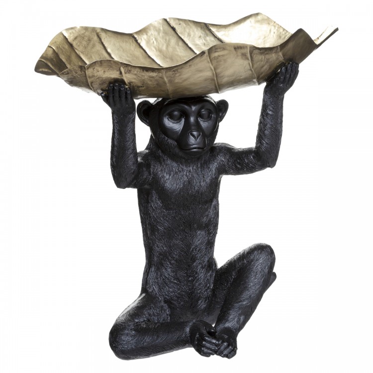 Statue "Singe feuille" H35 cm