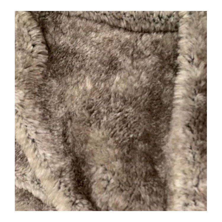 Plaid "Grizzli" fausse fourrure gris 120x160 cm - Divers coloris