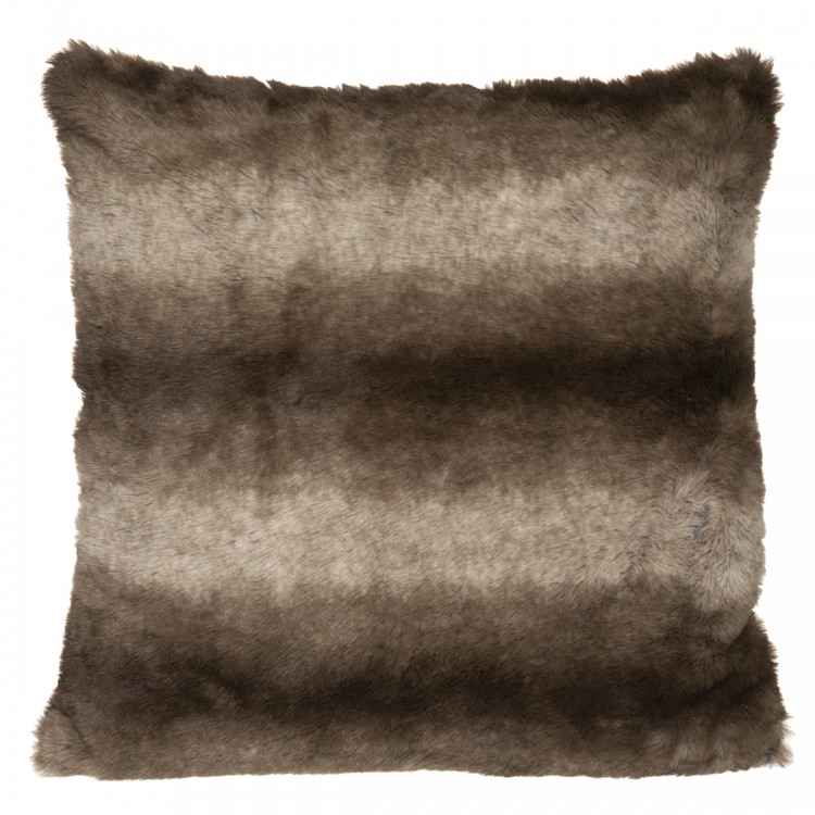 Coussin "Grizzli" effet fourrure gris 45x45cm - Divers coloris Coussin "Grizzli" effet fourrure gris 45x45cm - Divers coloris