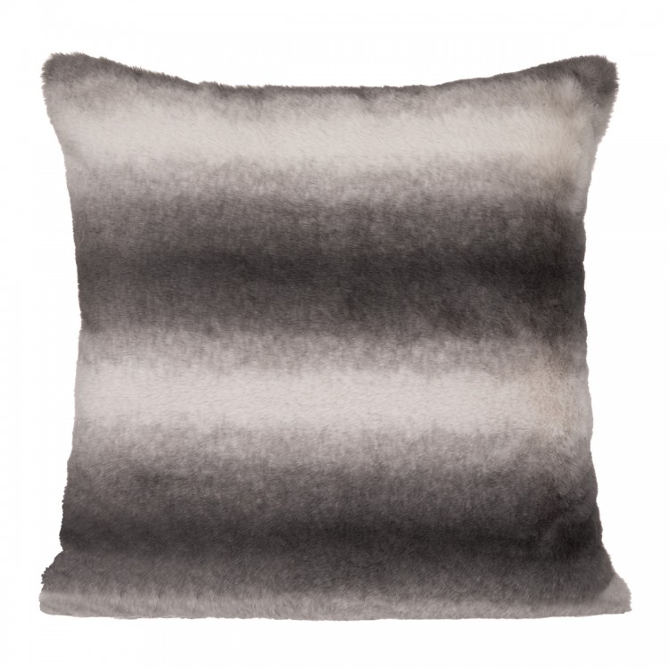 Coussin "Grizzli" effet fourrure gris 45x45cm - Divers coloris Coussin "Grizzli" effet fourrure gris 45x45cm - Divers coloris