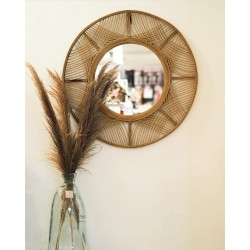 Miroir "Ina" en bambou D70 cm