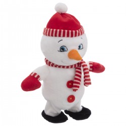 Bonhomme de neige automate musical H28 cm