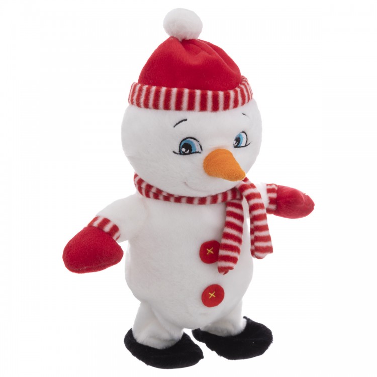 Bonhomme de neige automate musical H28 cm