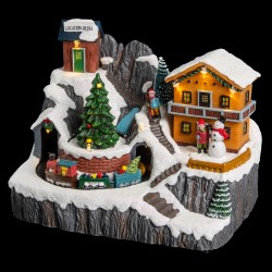 Village de Noël lumineux "Chalet de montagne" - My Kozy Shop
