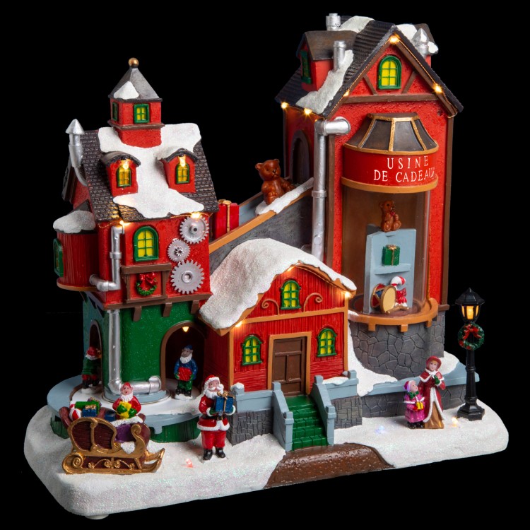 Village de Noël lumineux "Fabrique à cadeaux" - My Kozy Shop