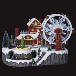 Village de Noël "Roue du Père Noël"