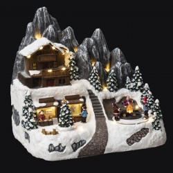 Village de Noël lumineux, "Refuge de montagne" - My Kozy Shop