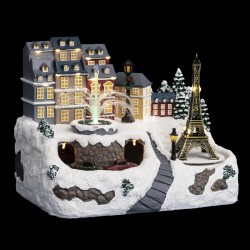 Village de Noël lumineux, "Noël à Paris"