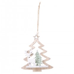 Sujet "Sapin paysage" 3D en bois - My Kozy Shop