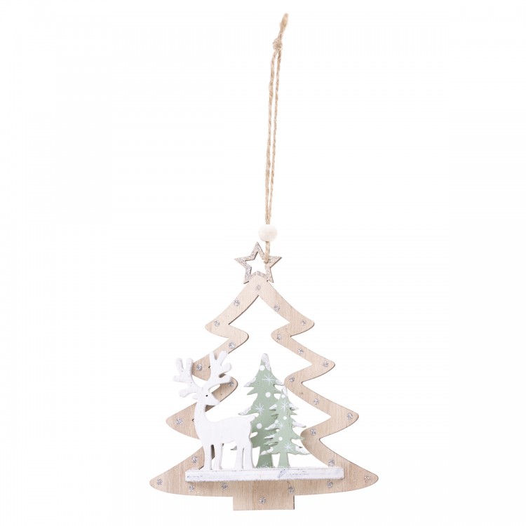 Sujet "Sapin paysage" 3D en bois - My Kozy Shop