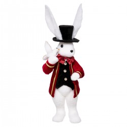 Déco de Noël "Lapin Spectacle" H53 cm