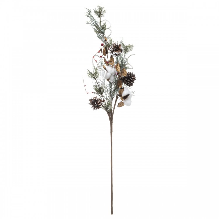 Branche "Fleur de coton et baies" H78 cm - My Kozy Shop