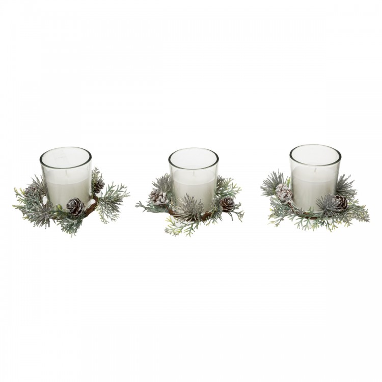 Centre de table Trio de bougies 180gr - Divers modèles Centre de table Trio de bougies 180gr - Divers modèles