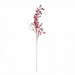 Branche "Baies rouges" H73 cm