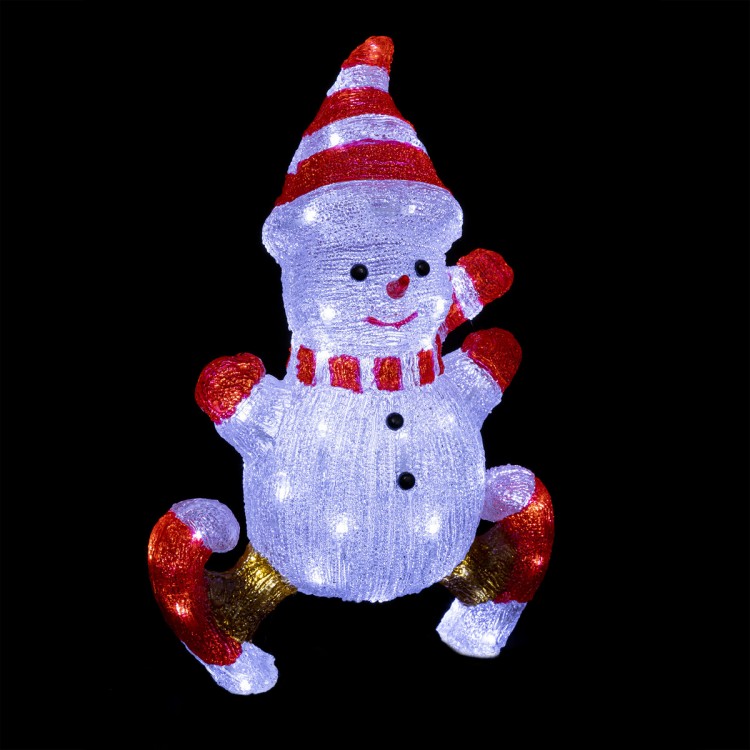 Illumination noël extérieure - Déco bonhomme de neige lumineux