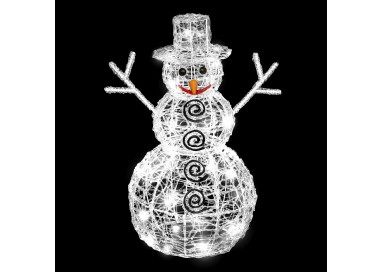 Bonhomme de neige lumineux extérieur H60 cm - My Kozy Shop