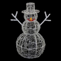 Bonhomme de neige lumineux extérieur H60 cm