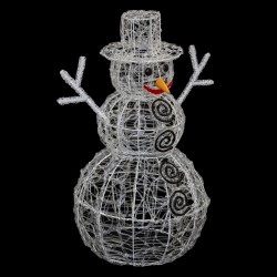 Bonhomme de neige lumineux extérieur H60 cm