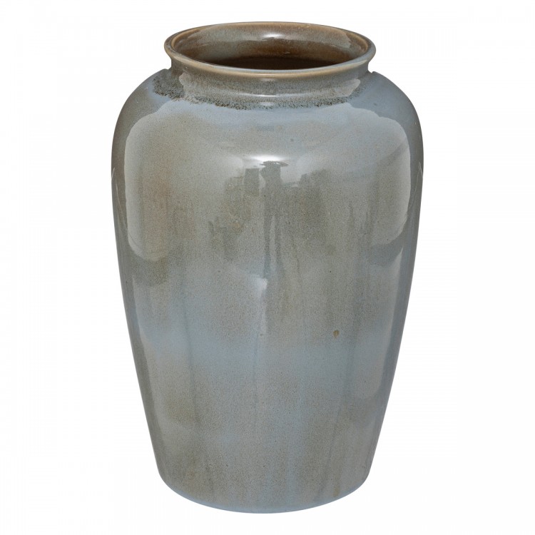 Vase en céramique bleu d'une belle hauteur de 30cm pour accueillir vos fleurs naturelles ou séchées. My Kozy Shop