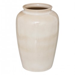 Vase en céramique beige d'une belle hauteur de 30cm pour accueillir vos fleurs naturelles ou séchées. My Kozy Shop