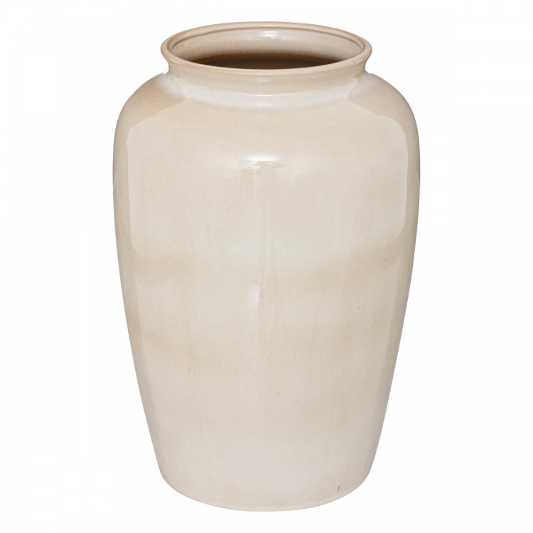Vase en céramique beige d'une belle hauteur de 30cm pour accueillir vos fleurs naturelles ou séchées. My Kozy Shop