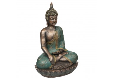 Grande statue de bouddha coloré Anju en posture de méditation My Kozy Shop image