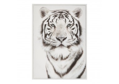 Toile avec image noir et blanc d'un tigre, à accrocher My Kozy Shop image