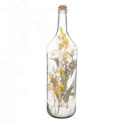 Bouteille en verre et ses fleurs séchées H53 cm My Kozy Shop image