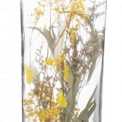 Bouteille en verre et ses fleurs séchées H53 cm My Kozy Shop image