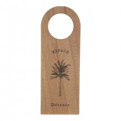 Plaque de porte en bois qui désigne la fonction de la pièce en bois My Kozy Shop image