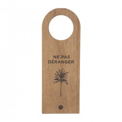 Plaque de porte en bois qui désigne la fonction de la pièce en bois My Kozy Shop image