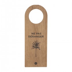 Plaque de porte en bois qui désigne la fonction de la pièce en bois My Kozy Shop image