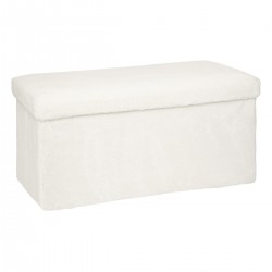 pouf pliable double en fourrure et coffre de rangement My kozy Shop image