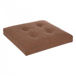 Pouf marron effet nubuck et son espace de rangement My Kozy Shop image