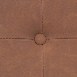 Pouf marron effet nubuck et son espace de rangement My Kozy Shop image