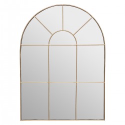 Miroir en métal doré Monica 54x74cm style fenêtre rétro