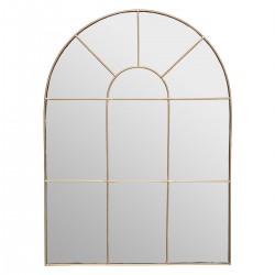 Miroir en métal doré Monica 54x74cm style fenêtre rétro