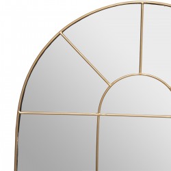 Miroir en métal doré Monica 54x74cm style fenêtre rétro