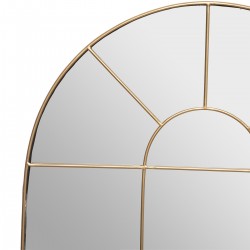 Miroir en métal doré Monica 54x74cm style fenêtre rétro