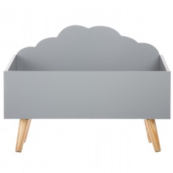 Coffre de rangement pour enfant en forme de nuage, divers coloris, blanc, rose ou gris