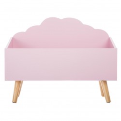 Coffre de rangement pour enfant en forme de nuage, divers coloris, blanc, rose ou gris