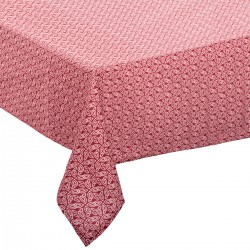 Nappe Olia anti-tâche rouge à motifs