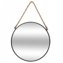 Miroir à suspendre "Corde" D55cm