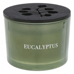 Bougie parfumée à l'eucalyptus au design harmonieux et cosy