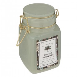 Bougie parfumée ylang-ylang et son pot en verre teinté rétro. My Kozy Shop