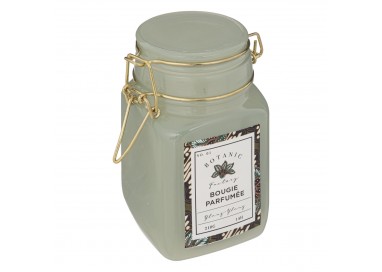 Bougie parfumée ylang-ylang et son pot en verre teinté rétro. My Kozy Shop