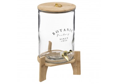 Distributeur à boisson "Botanic Factory" 8L et support en bois