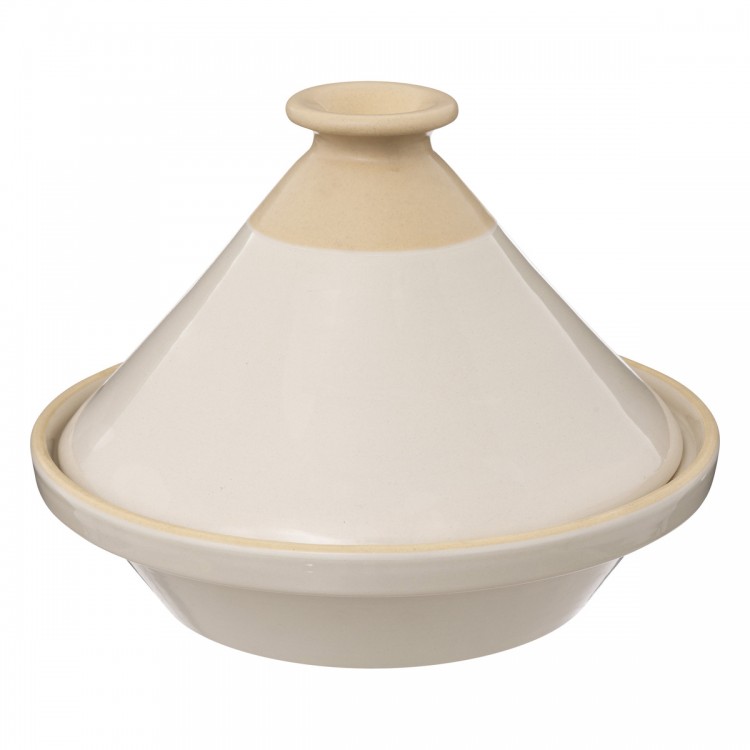 Plat Tajine Asma en céramique de 27 cm de diamètre beige